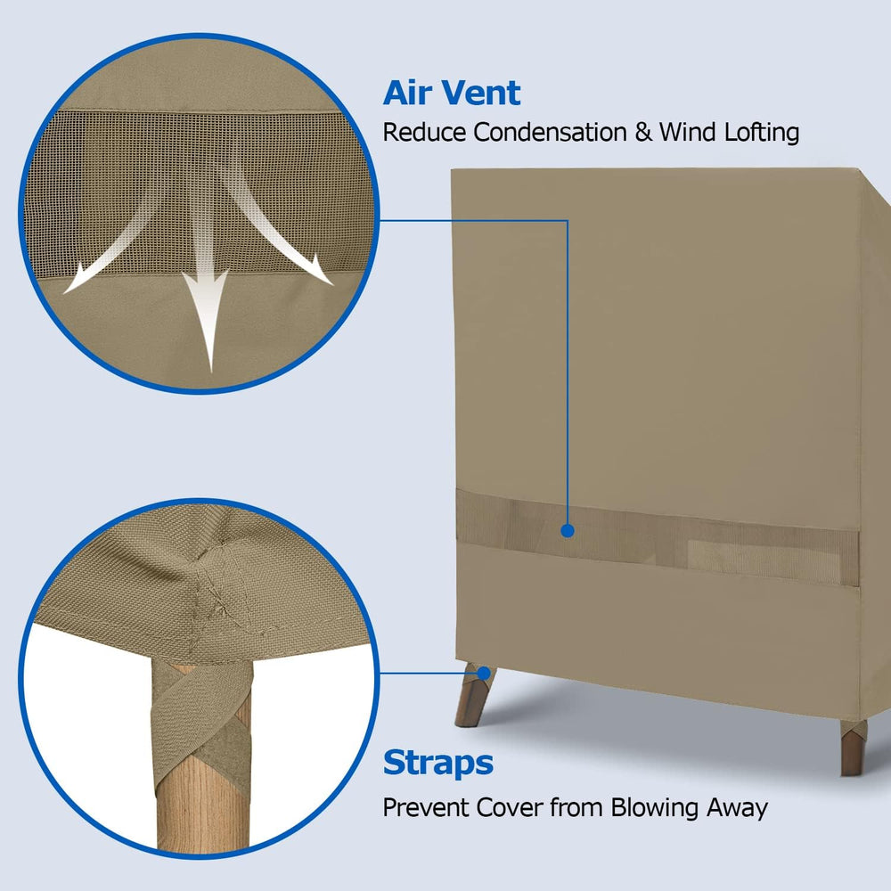 SunPatio Outdoor Oversized Chair Covers, Heavy Duty Waterproof Patio Large Ch...