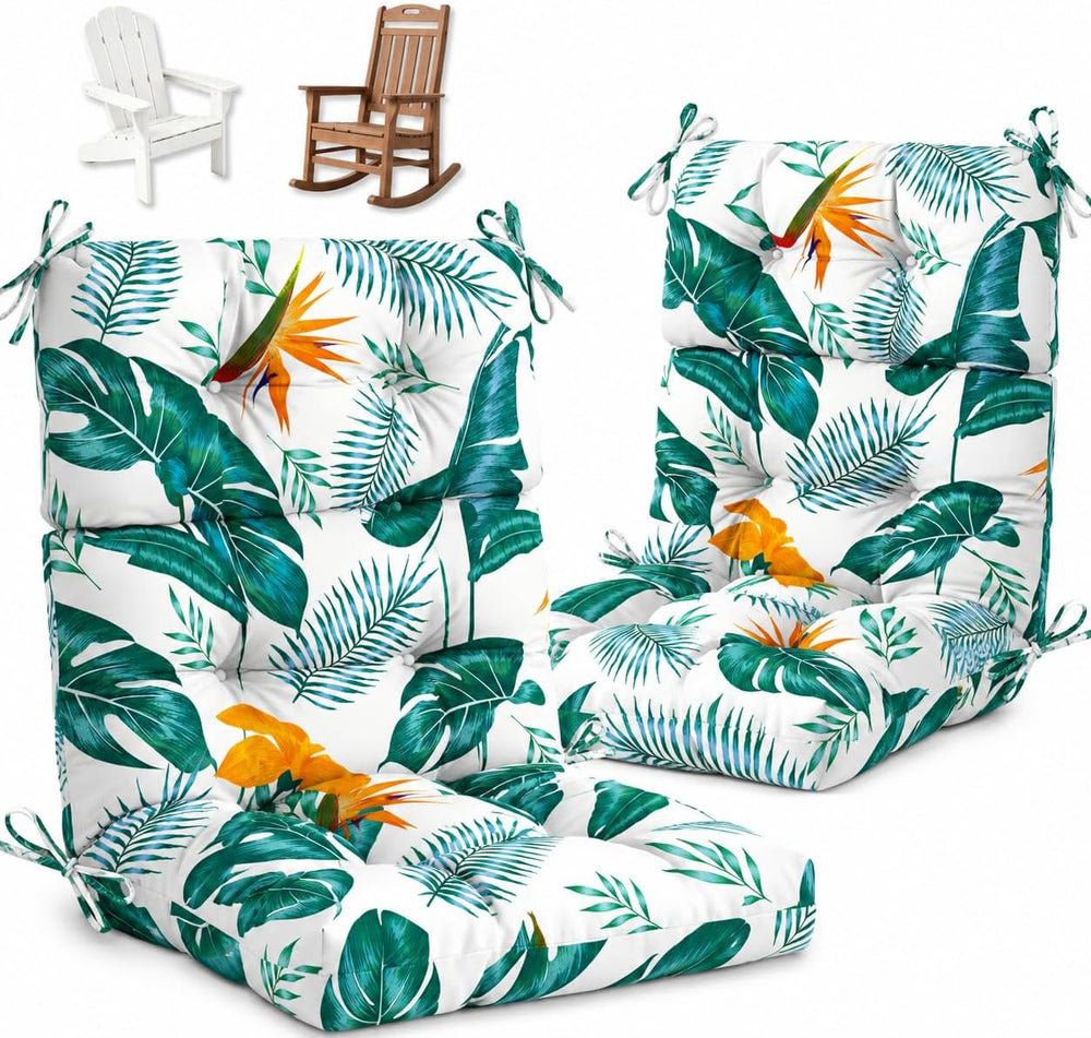 2 Pack Rocking Chair Cushion, Waterproof Chairs Cushions for Adirondack Chair...