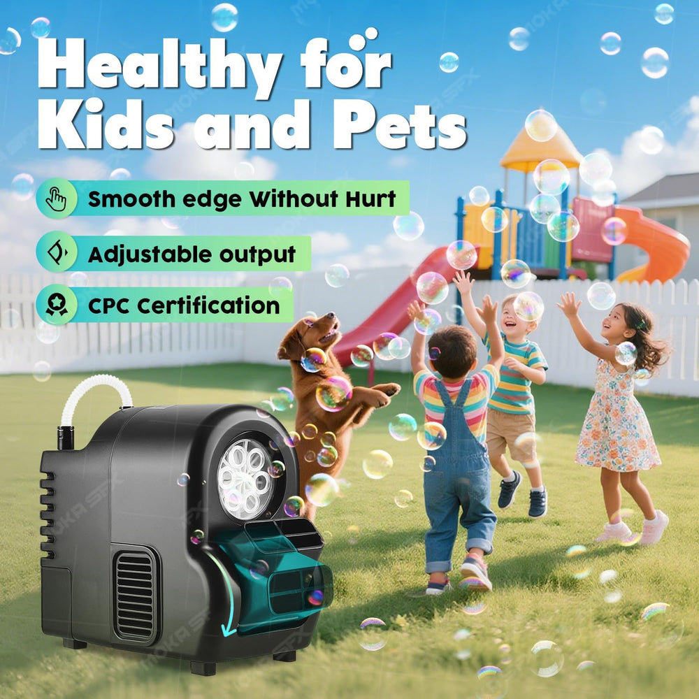 Moka Intelligent Fuel-efficient Bubble Machine with Remote Control & Batt...