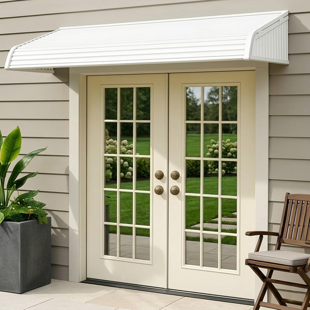 Kozyard Window Awning 72''W x 40''D with 2 Side Wings