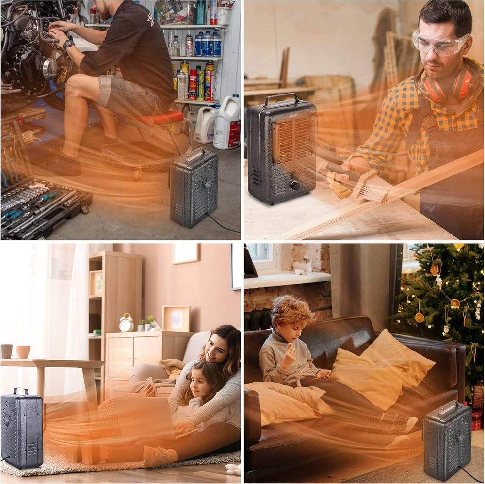 Shinic Space Heater,1500W Milkhouse Heater with Thermostat, Stay Cool Durable...