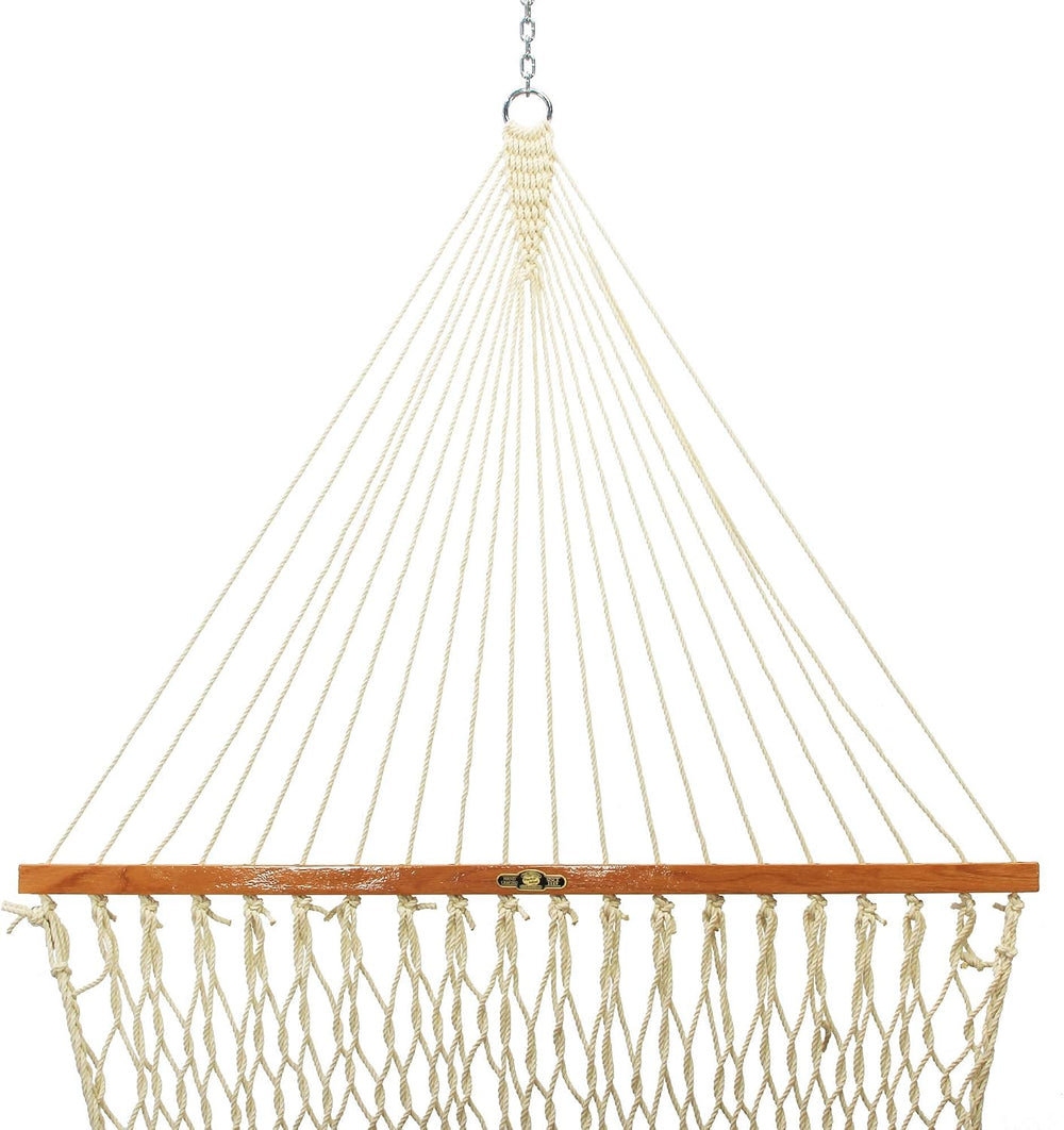 Original Pawleys Island Single Oatmeal DuraCord Rope Hammock – 12 ft. x 50 in...