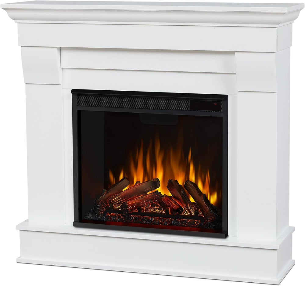 Real Flame Chateau 41” Electric Fireplace with Mantel for Living Room or Bedr...