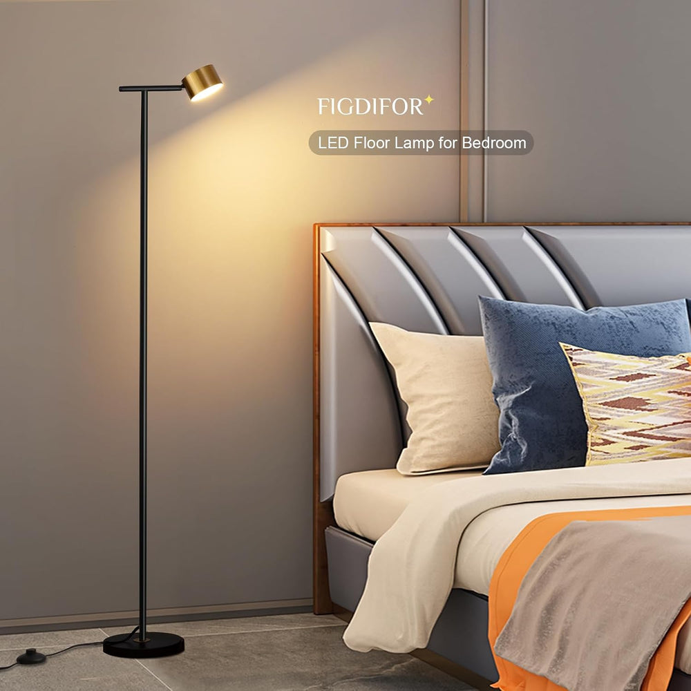 Floor Lamps for Living Room, 3 Color Temperatures Floor Reading Lamp with Fle...