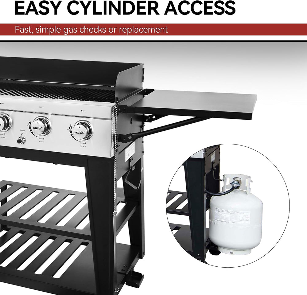 Royal Gourmet 8-Burner Gas Grill, 104,000 BTUs Liquid Propane Grill