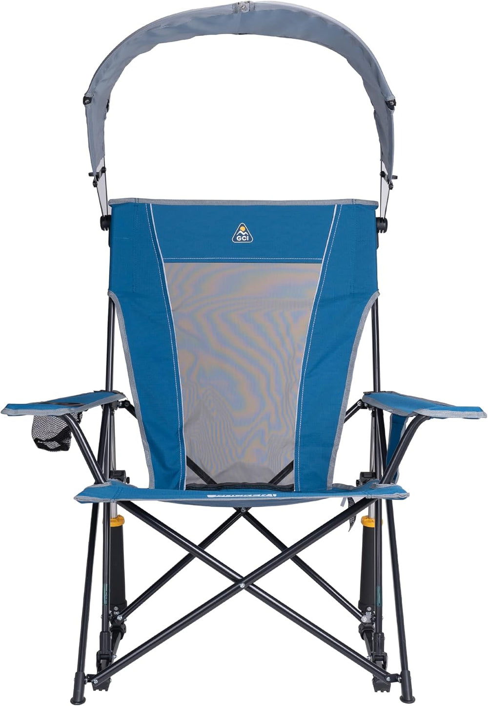 GCI Outdoor Sunshade Rocker Outdoor Rocking Chair with Canopy