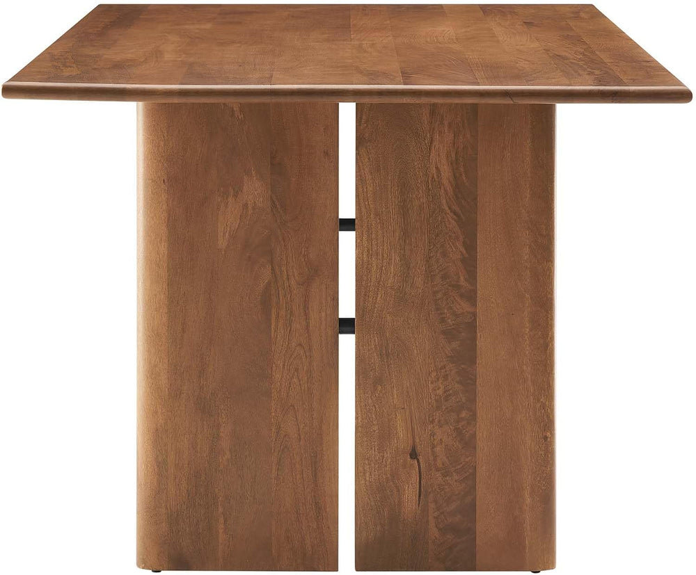 Modway Amistad 72" Solid Wood Modern Farmhouse Rectangular Dining Table ...