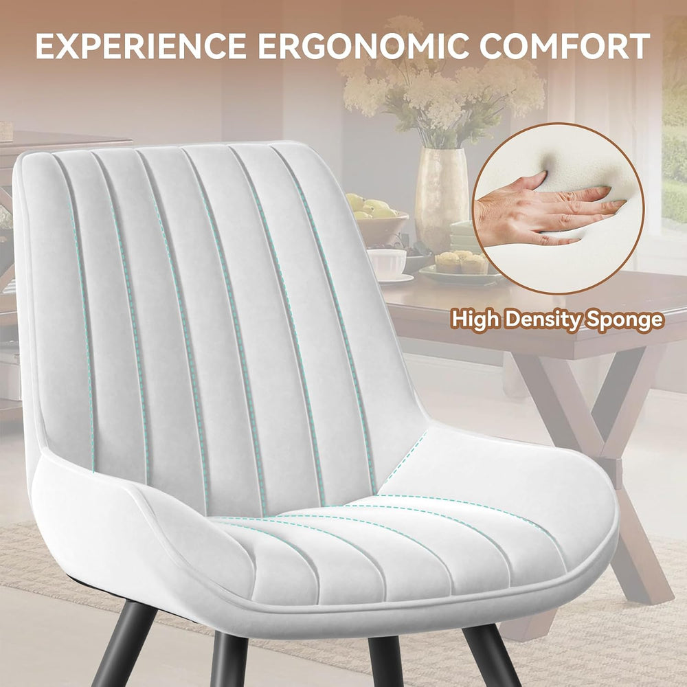 Nebuaegis Modern Dining Chairs Set of 4,Upholstered Dining Room Chairs with T...
