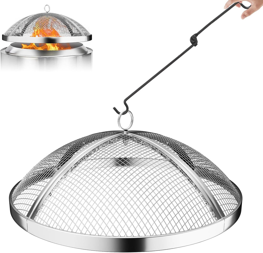 19.5 inch Steel Fire Pit Spark Screen for Solo Stove Bonfire