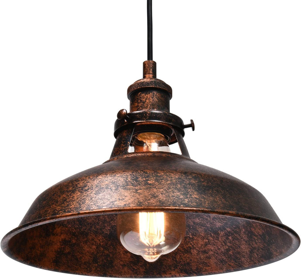 Lingkai Industrial Barn Pendant Light Farmhouse Hanging Lighting Small Chande...