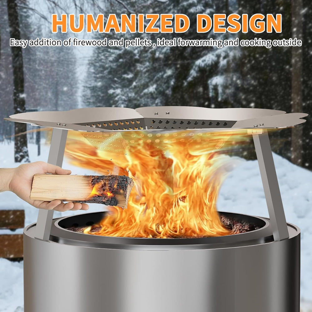 Heat Deflector for Solo Stove Bonfire 19.5", Portable 304 Stainless Stee...
