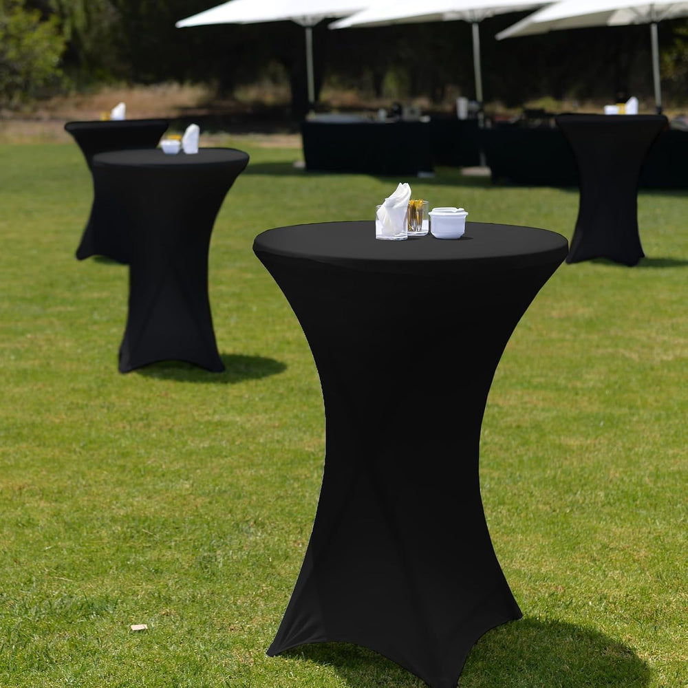 Wenqik 2 Sets 32"x43" High Top Folding Cocktail Tables & Covers...