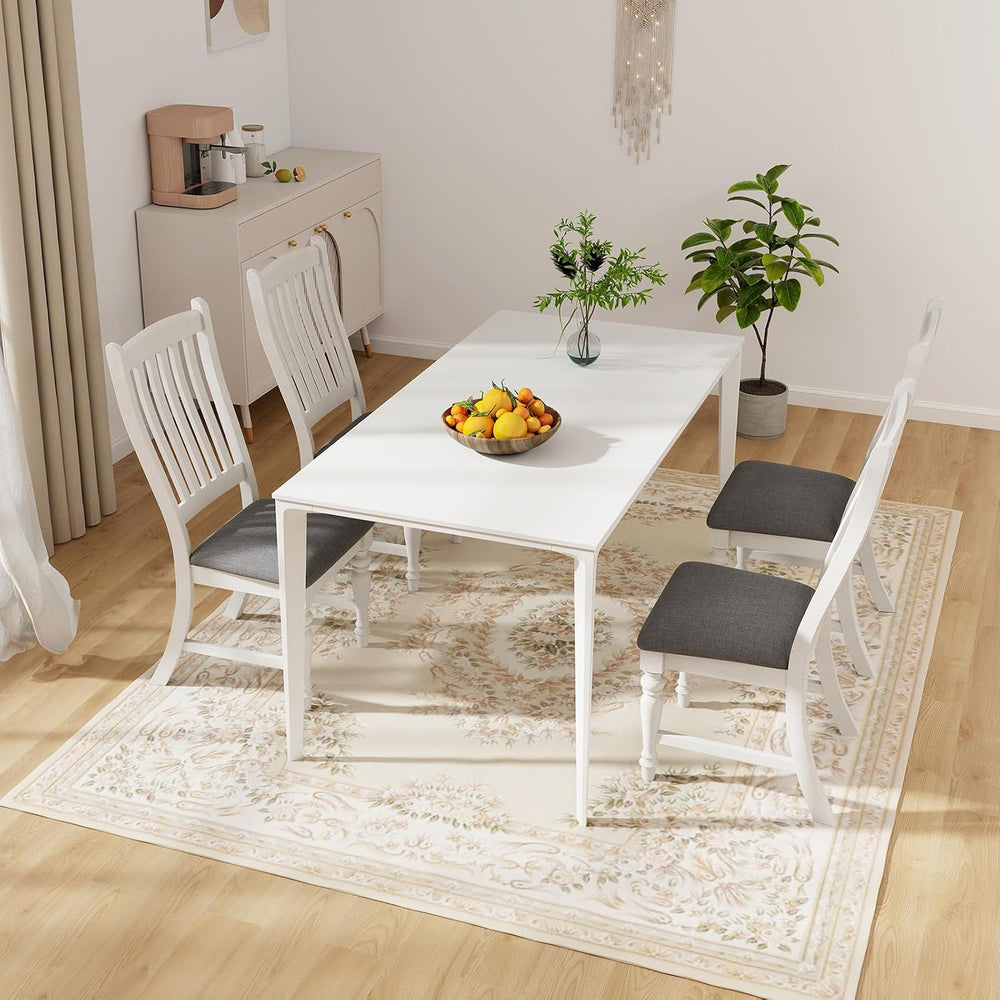 Giantex Wood Dining Chairs Set of 2, Farmhouse Kitchen Chairs with Solid Wood...