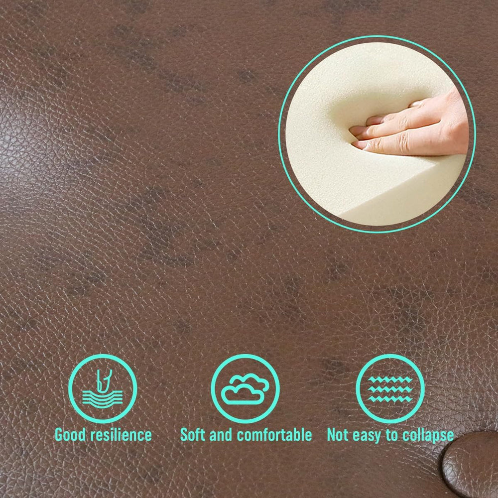 Adjustable Height Piano Stool Bench PU Leather Cushion Wooden Keyboard Seat w...