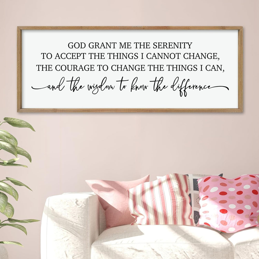 ZZJJHYWGQ Serenity Prayer, Bible Verse Wall Decor, 40''×15'',...