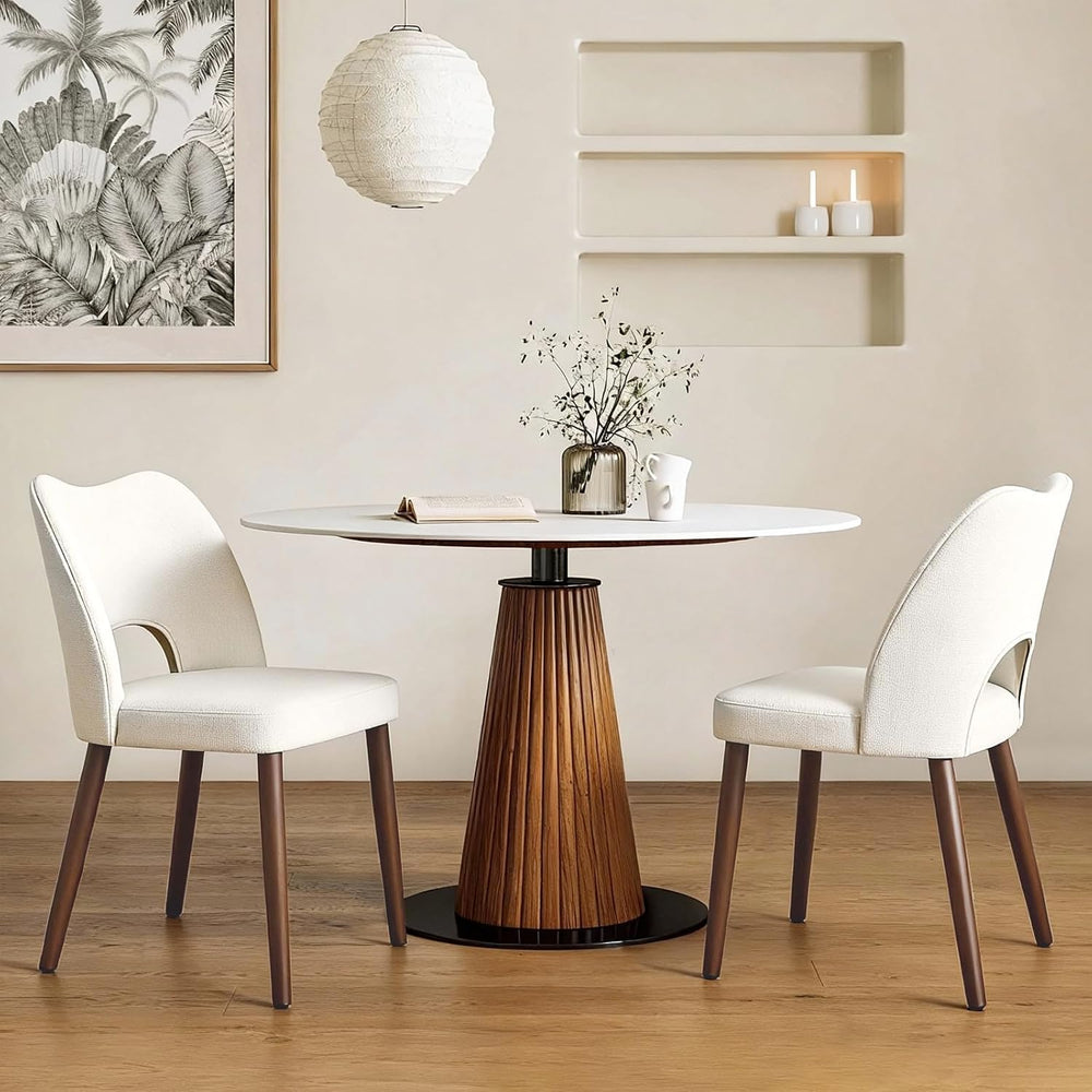 GarveeHome Dining Chairs Set of 4, Modern Hollow Back Dining Room Chair