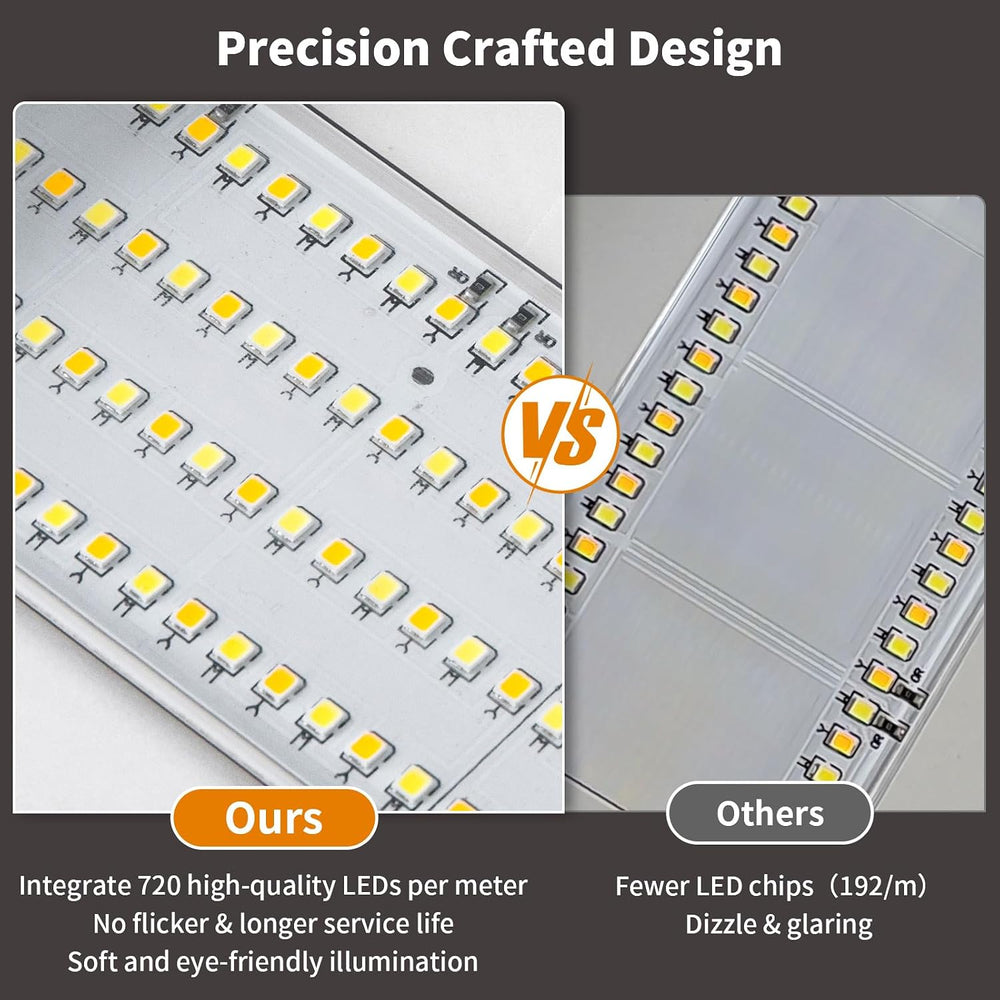 2 Pack LED Modern Outdoor Wall Lights Dimmable 3-Color Temperature 15.7in Ext...
