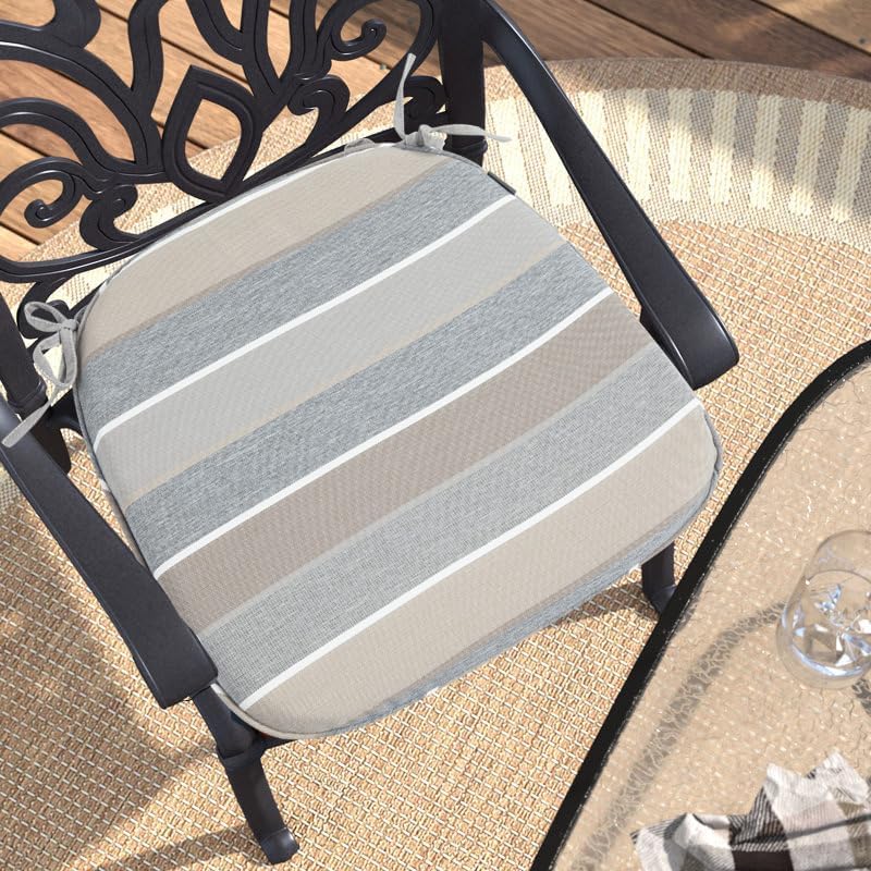 FUNHOME Outdoor Chair Cushions Set of 2,Patio Seat Cushion 17"x16"x...