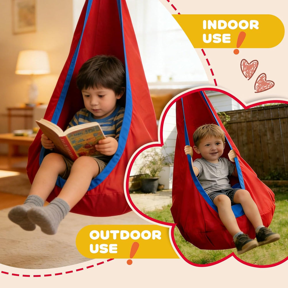 Sensory Swing Stand with Pod Swing, Metal Sensory Swing Set Frame for Indoor ...