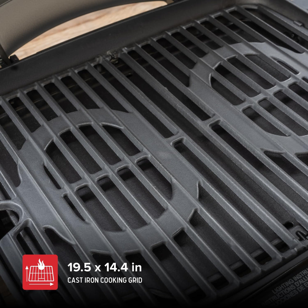 Nexgrill Tabletop 2 Burner Gas Grill & Griddle Combo, 2-in-1 with Handles