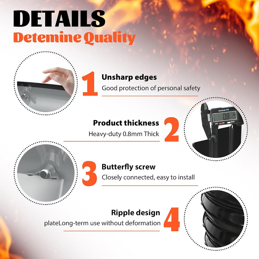 17In Tall 48 Inch Diameter Round Galvanized Fire Pit Ring/Fire Ring Black