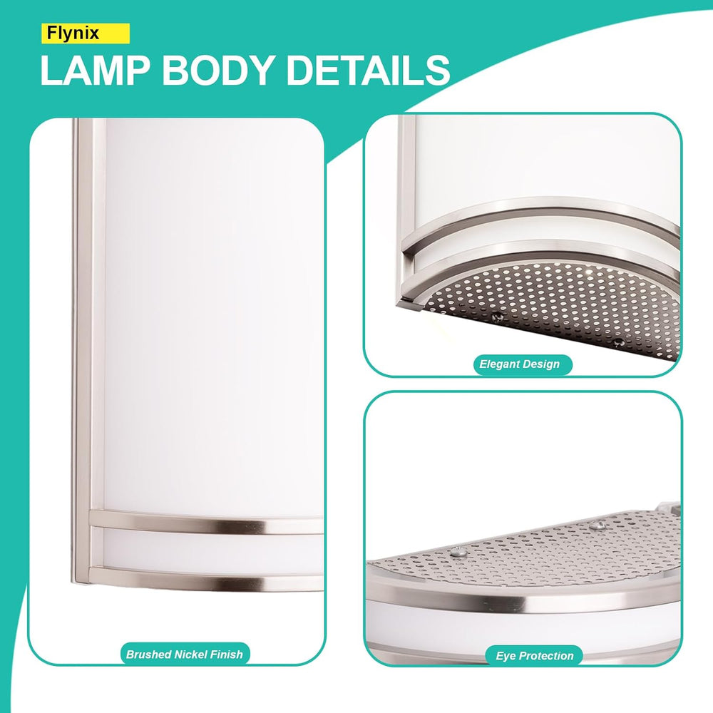 Indoor Wall Sconce, Half Cylinder Wall Light Fixture, 3000K 4000K 5000K Color...