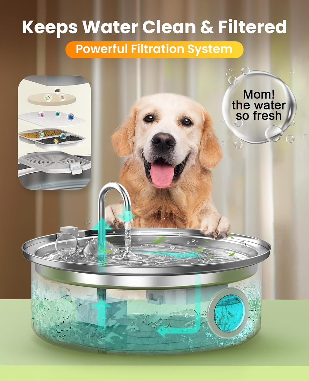 Oneisall 7L/230oz Pet Water Fountain