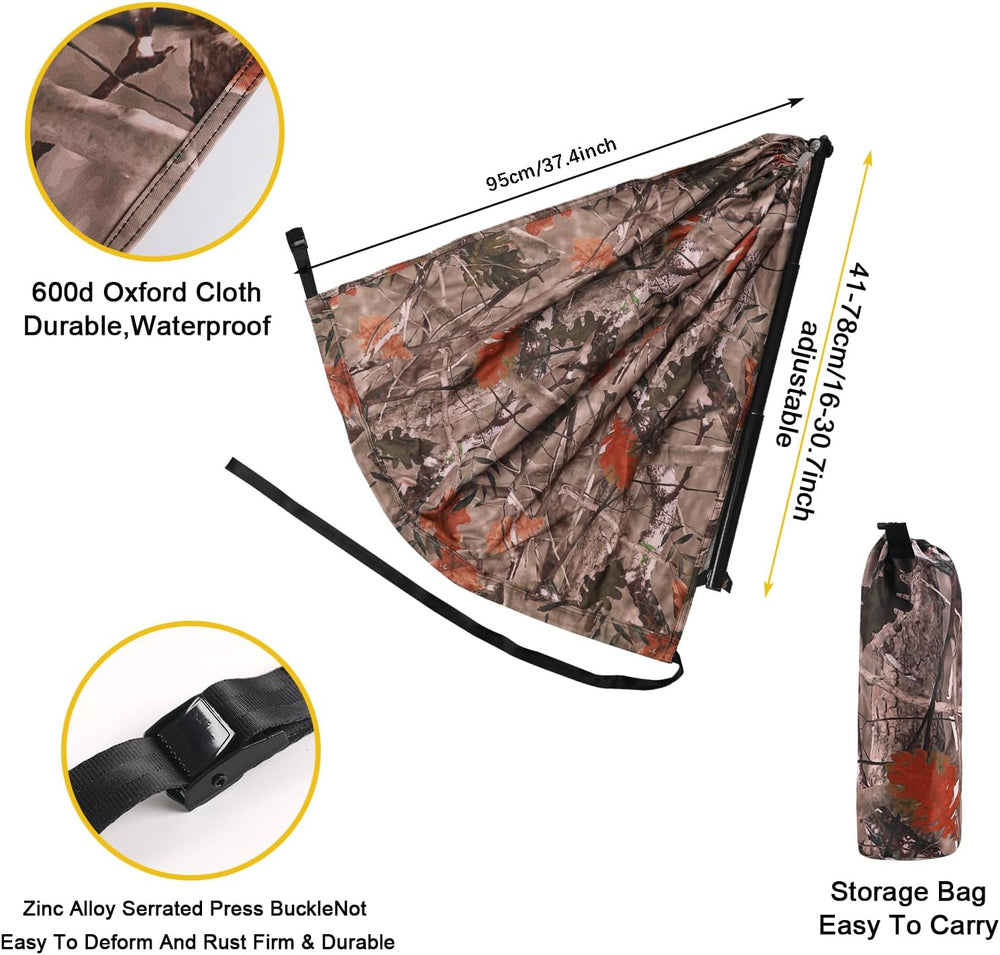 Camo Tree Chair Hammock Seat Hunting Chair Portable and Light Weight Camping ...