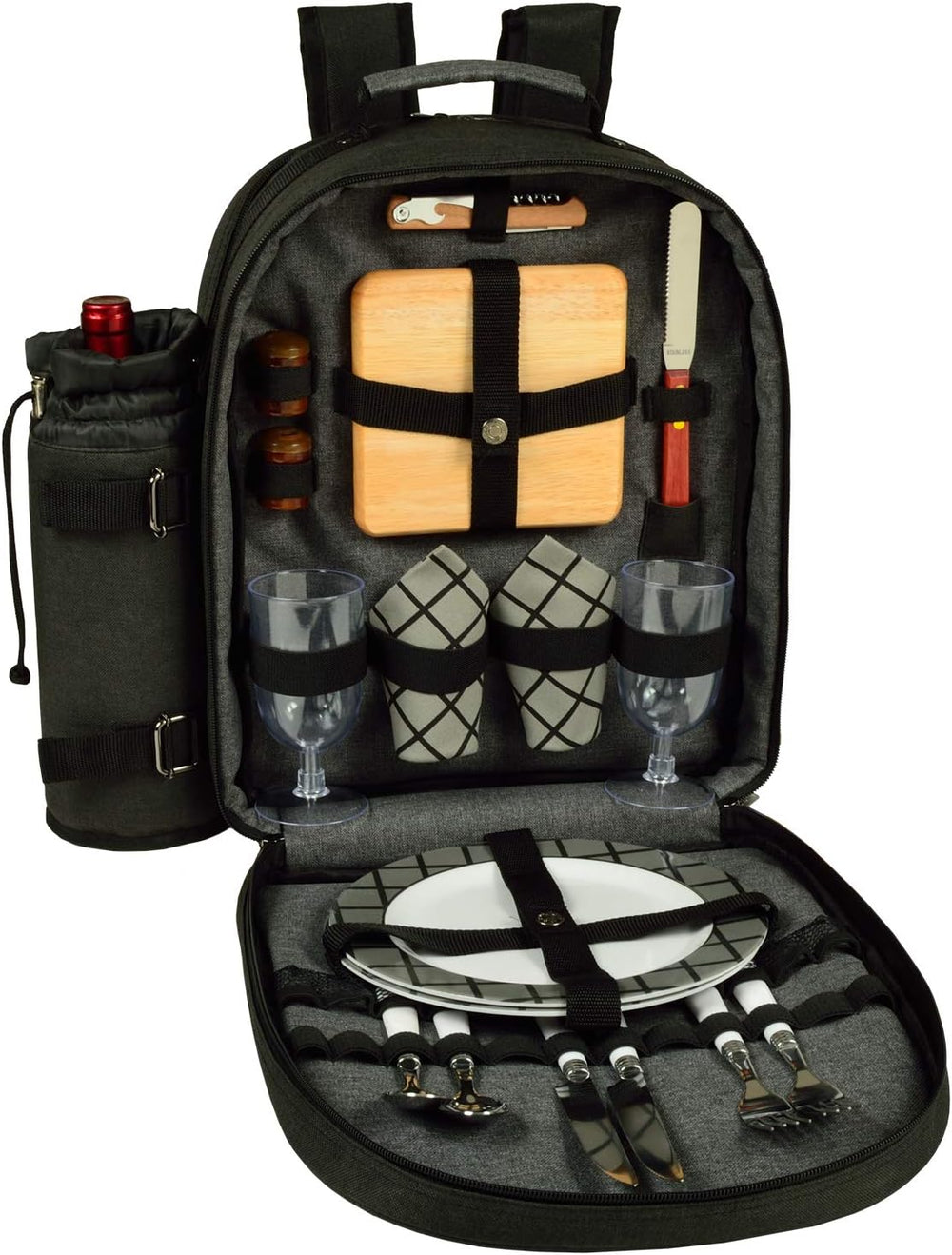 Picnic at Ascot Original Equipped 2 Person Picnic Backpack with Cooler & ...