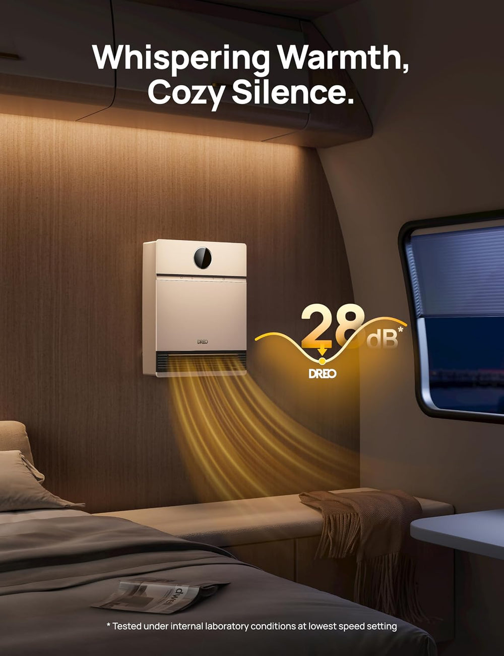 DREO Smart Wall Heater, IP24 Easy-mounted PTC Space Heater for Indoor Use, 30...