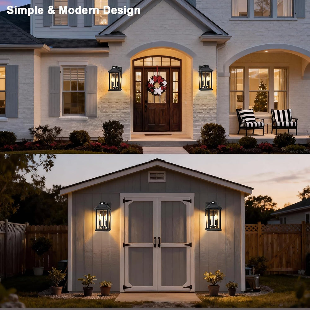 Solar Wall Lights Outdoor with 3 Lighting Modes & Motion Sensor, Outdoor ...