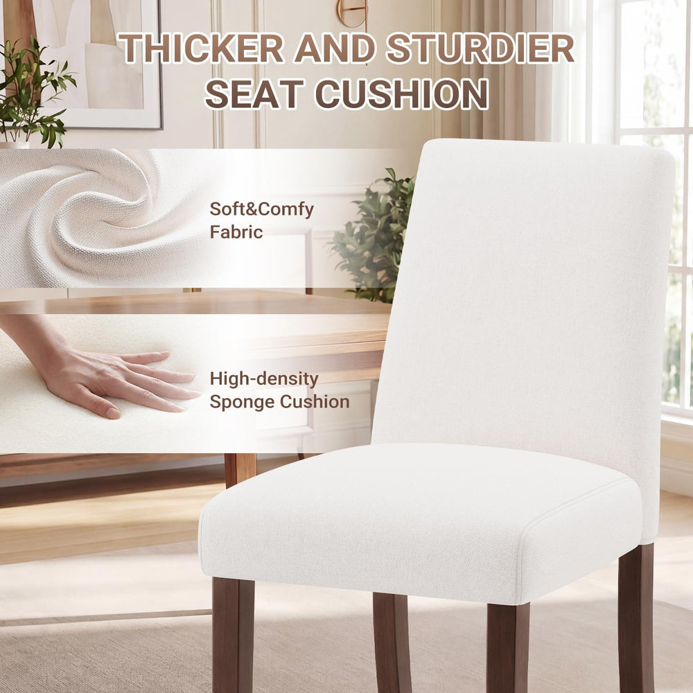 MALOL Modern Dining Chairs Set of 4, Upholstered Kitchen Chairs with High Bac...