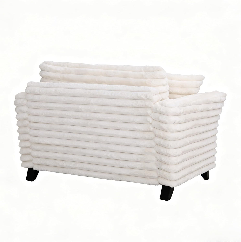 ERYE Oversized Corduroy Upholstered Accent Chair Comfy Reading Sofa Chair for...