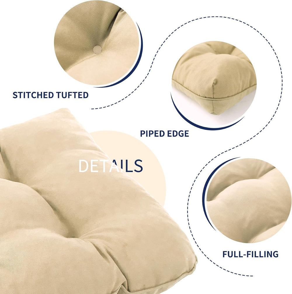 IPYNBAP Outdoor Bench Cushion, 59x18x5 Inch, Beige