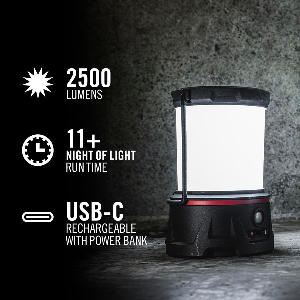 COAST EAL40R 2500 Lumen Rechargeable Emergency Camping Lantern with Red Flash...