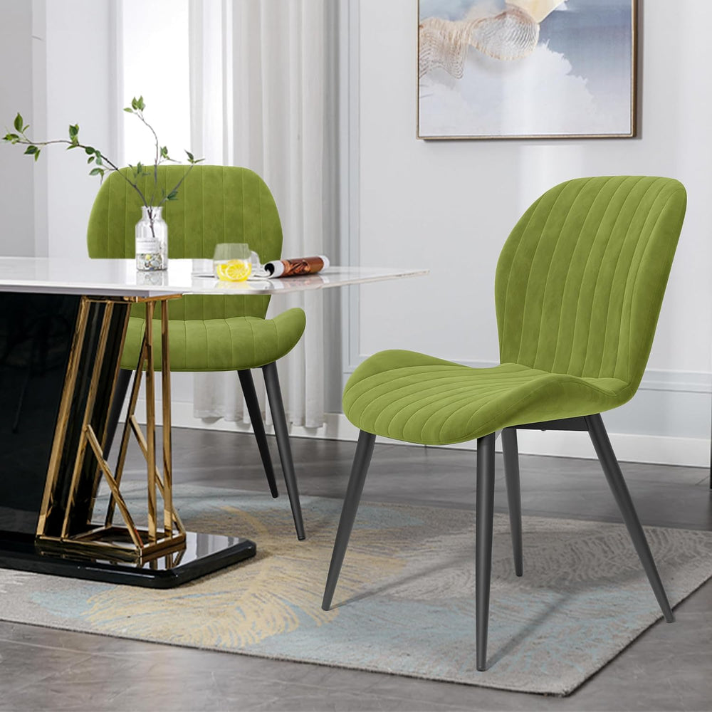 Dining Chairs Set of 6 Modern Velvet Dining Room Chairs Upholstered Dining Ch...