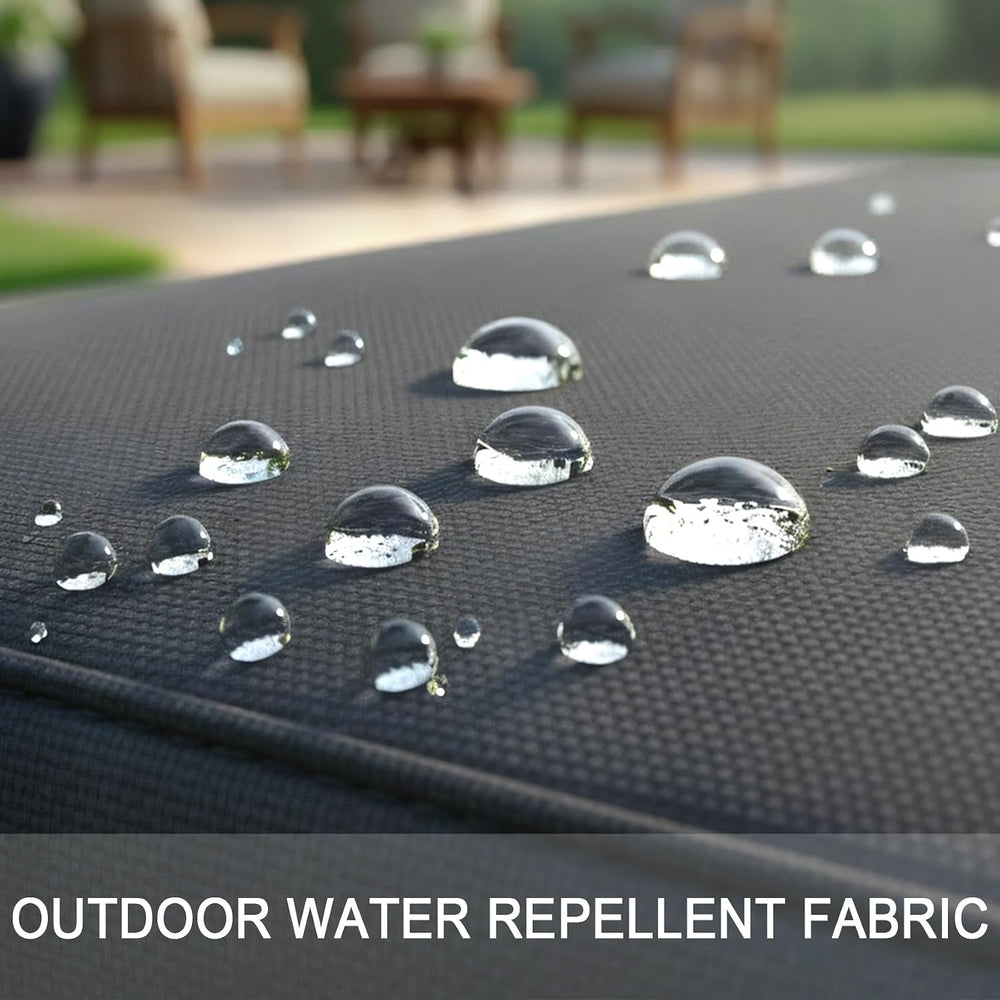 NettyPro Patio Cushion Covers Replacement Set 4 Water Repellent UV Resistant ...