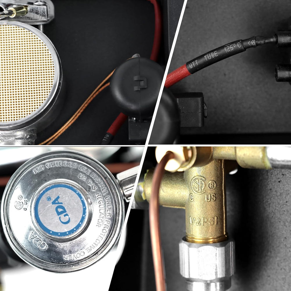 7 Bolt patio heater glass tube burner module replacement part 47000 BTU (incl...
