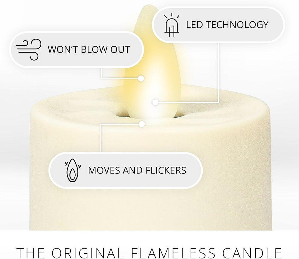 Luminara Flameless Candle Nightlight w/Dusk to Dawn Light Dark Auto Sensor, B...