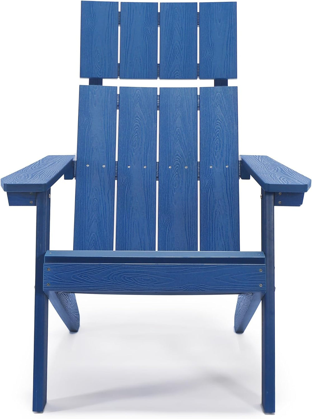 LUE BONA Modern Adirondack Chairs Set of 6, Navy Blue Plastic Adirondack Chai...