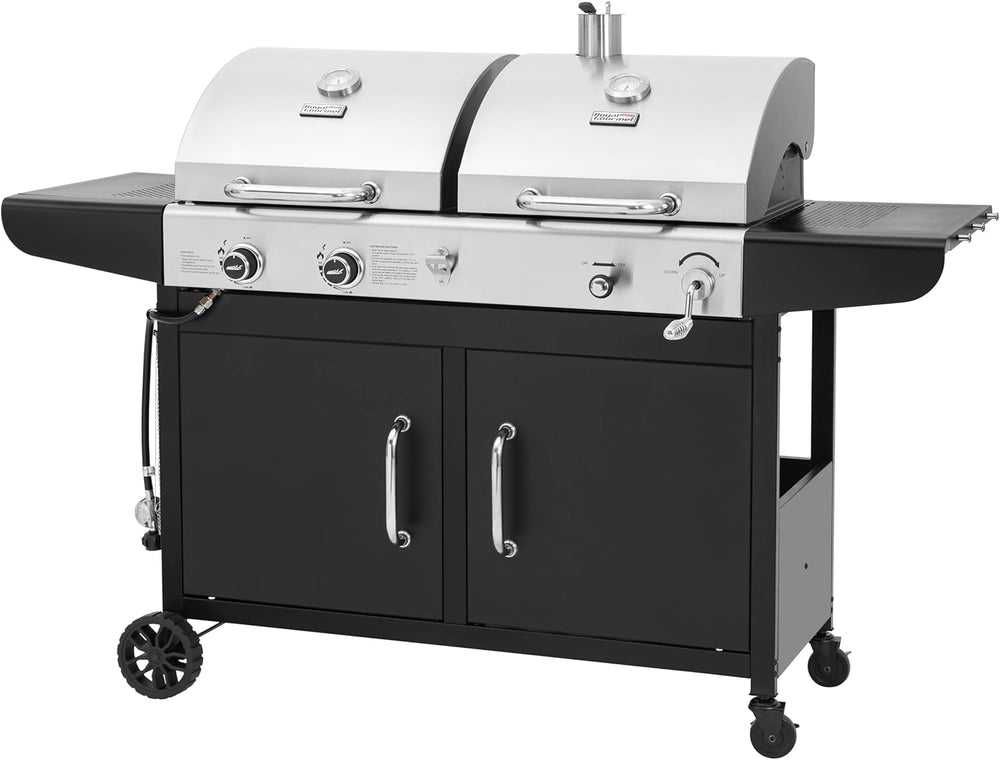 Royal Gourmet ZH3002N 2-Burner Propane Gas and Charcoal Grill Combo