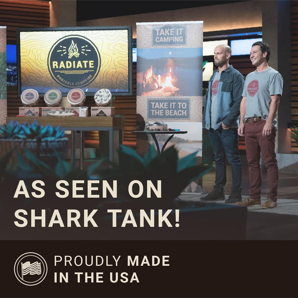 Radiate 2 Pack XL 8" Portable Campfire As Seen On Shark Tank - Up to 2 H...