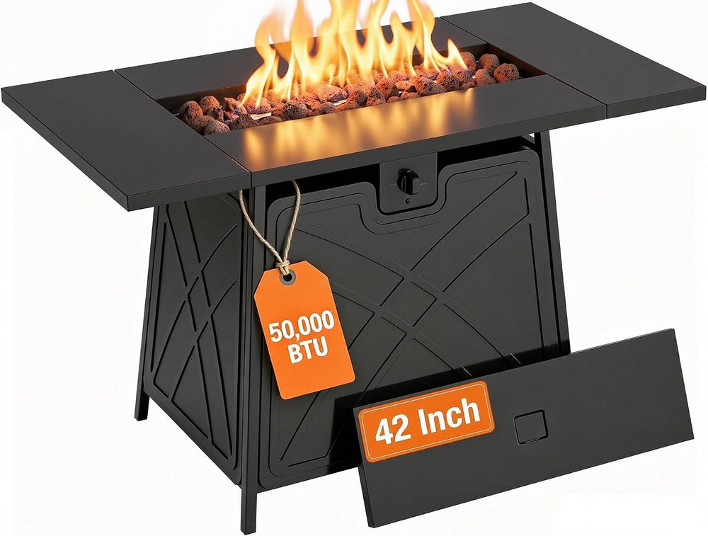 Propane Fire Pit Patio Outdoor Fire Pit Table Large Firepits for Outside
