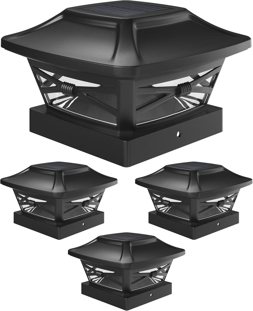 Davinci Renaissance Solar Outdoor Post Cap Lights, 4x4 5x5 6x6, Bright, 4PK