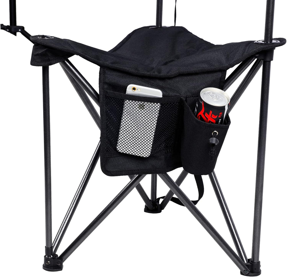 Portal Extra Large Quick Folding Tripod Stool with Backrest Fishing Camping C...