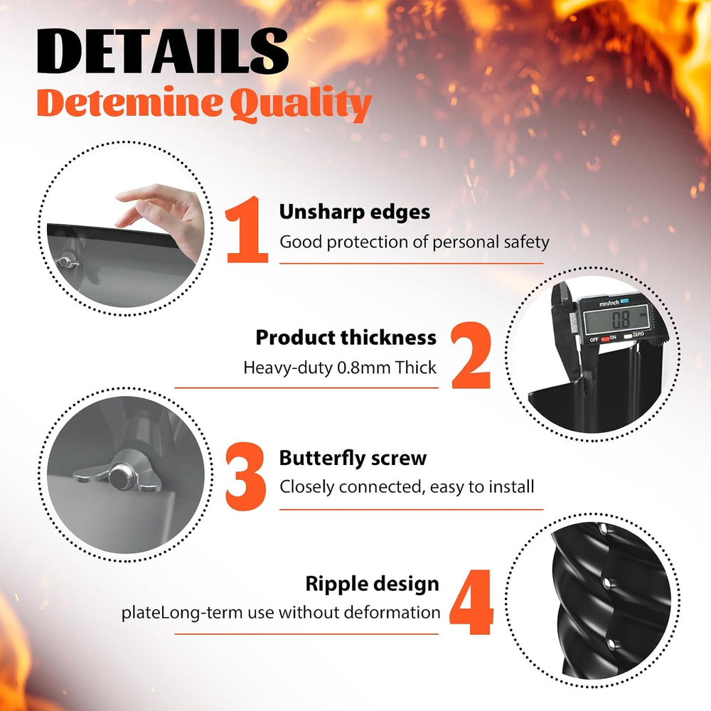 17In Tall 40 Inch Diameter Round Galvanized Fire Pit Ring/Fire Ring Black