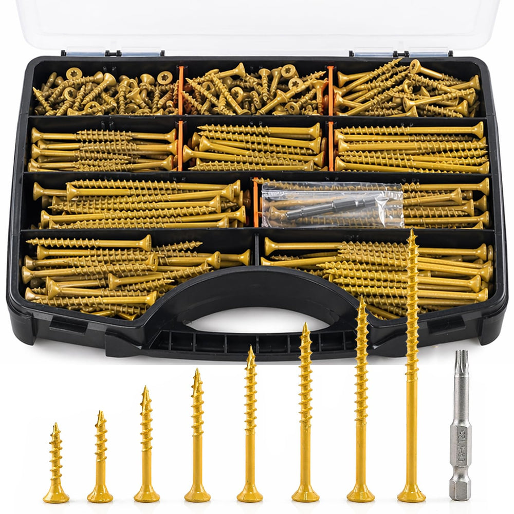 Deck Screws Assortment Kit, #10 x 3'', 3-1/2'', 2'', ...