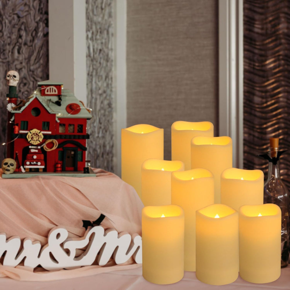 YOROXRG Set of 24 Waterproof Outdoor Flameless Candles, LED Candles with 4 Re...