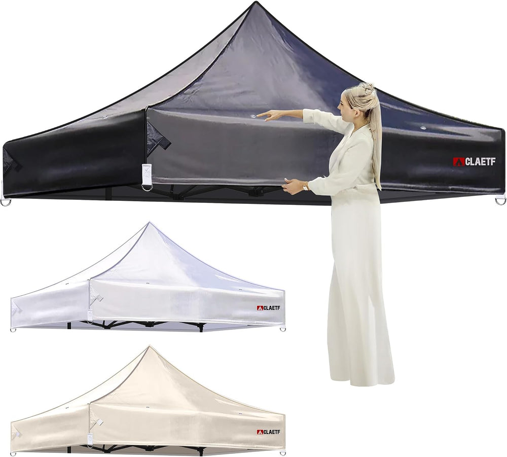 10x10ft Replacement Canopy Top - Heavy-Duty 500D 2500mm Waterproof & UPF ...