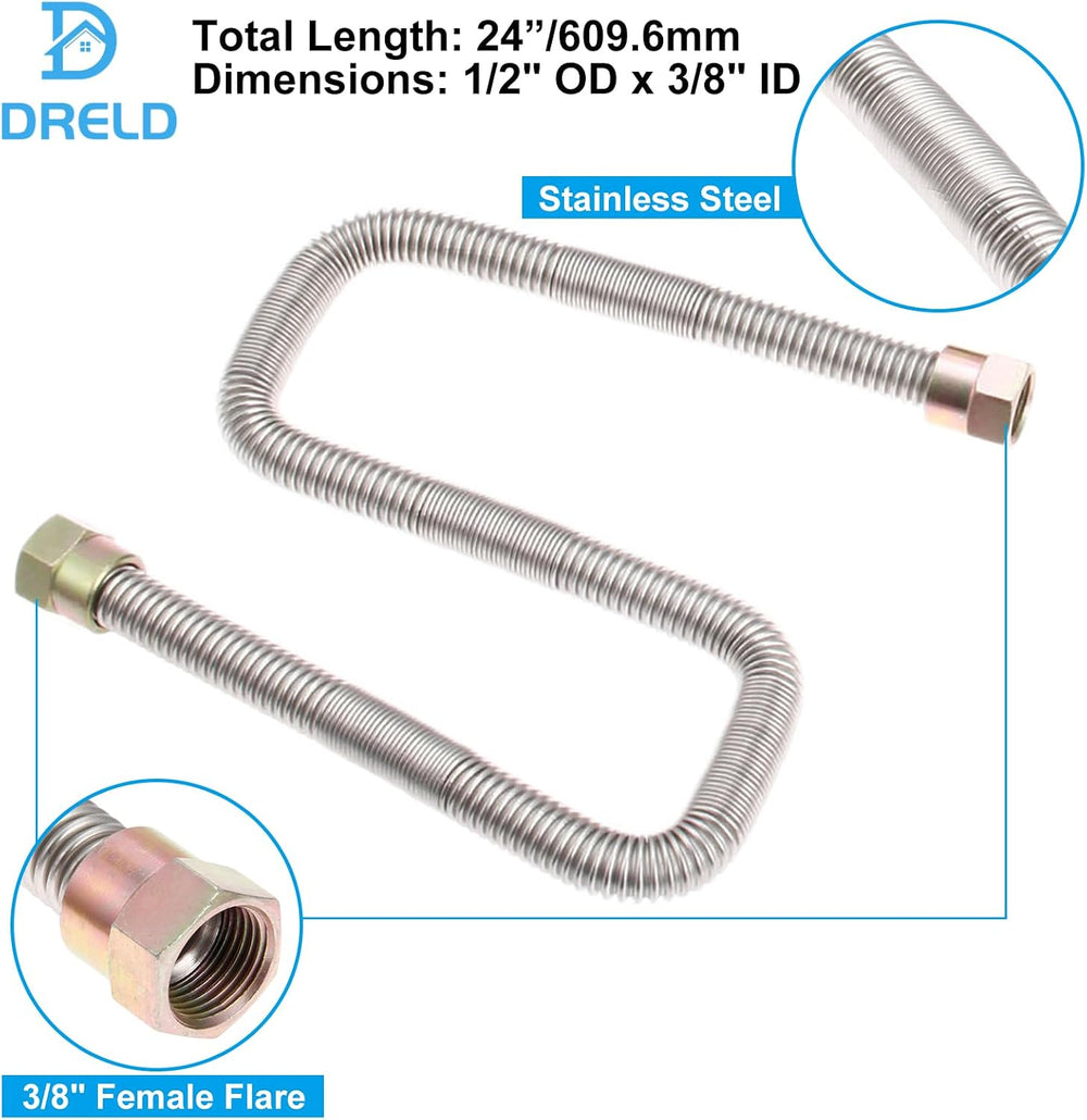 DRELD Propane Gas Fire Pit Fireplace Valve Control System Kit Assembly